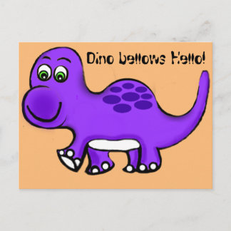 Dinosaur Baby Postcard Postkarte