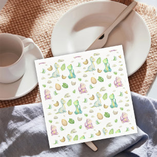 Dinosaur Baby Serviette