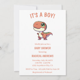 Dinosaur Baby Shower Baby Dusche Einladung