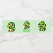 Dinosaur Baby Shower Baby Dusche Wasserflaschenetikett (Einzelnes Label)