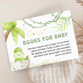Dinosaur Baby Shower Book For Baby Begleitkarte