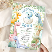 Dinosaur Baby Shower Boy Blue Dino  Einladung