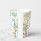 Dinosaur Baby Shower Boy Blue Dino Pappbecher (Rechts)