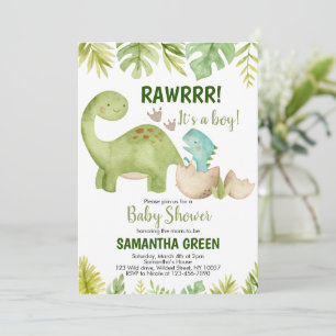 Dinosaur-Baby-Shower-Einladung Einladung
