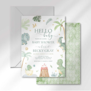 Dinosaur-Baby-Shower-Einladung Einladung