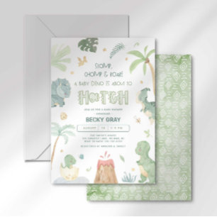 Dinosaur-Baby-Shower-Einladung Einladung