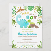 Dinosaur Baby Shower Einladungen Baby Boy Dino (Vorderseite)