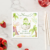 Dinosaur Baby Shower Gender Neutral Paper Serviette (Beispiel)
