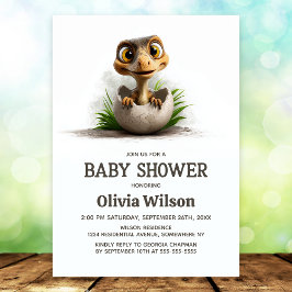 Dinosaur Baby Shower Invitation Einladung