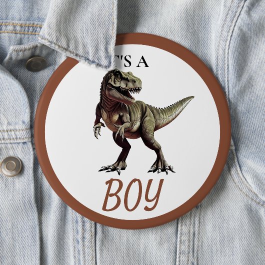 Dinosaur Baby Shower Knopf Button (Beispiel)