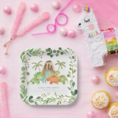 Dinosaur-Baby-Shower-Papierplatten Pappteller (Party)