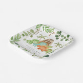 Dinosaur-Baby-Shower-Papierplatten Pappteller (Gewinkelt)