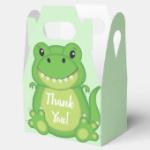 Dinosaur Baby Shower T-Rex Geschenkschachtel (Geöffnet)