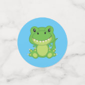Dinosaur Baby Shower T-Rex Konfetti (Klein Vorderseite)
