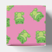 Dinosaur Baby Shower T-Rex Pink Girl Geschenkschachtel (Oben)