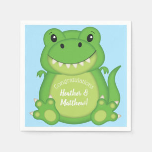 Dinosaur Baby Shower T-Rex Serviette
