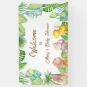 Dinosaur Baby Willkommen Banner (Vertikal)