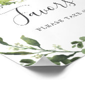 Dinosaur Babydusche bevorzugt Schild (Ecke)