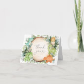 Dinosaur Babydusche Danke Karte (Vorderseite)