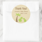 Dinosaur Babydusche Danke Stickers (Tasche)