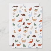 Dinosaur Babydusche Einladung (Rückseite)