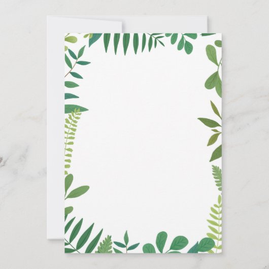 Dinosaur Babydusche Einladung (Rückseite)