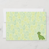 Dinosaur Babydusche Einladung (Rückseite)