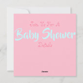 Dinosaur Babydusche Einladung (Rückseite)