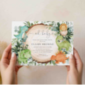 Dinosaur Babydusche Einladung