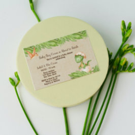 Dinosaur Babydusche Einladung