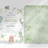 Dinosaur Babydusche Einladung