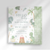 Dinosaur Babydusche Einladung