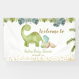 Dinosaur Babydusche Große Bannersignatur Banner