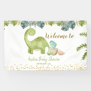 Dinosaur Babydusche Große Bannersignatur Banner