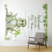 Dinosaur Babydusche Hintergrund Wandteppich (Beispiel (Horizontal))