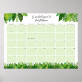 Dinosaur Babydusche Ratschlag Fälligkeitsdatum Poster (Vorne)