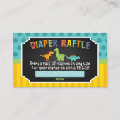 Dinosaur Babydusche Windelwaschkarte Begleitkarte (Vorderseite)