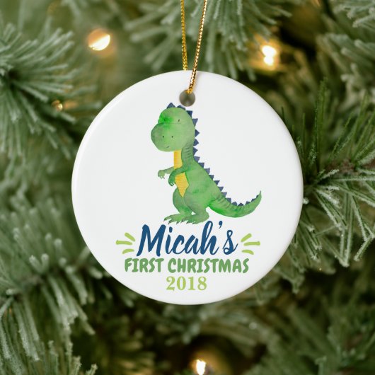 Dinosaur Baby's First Christmas Ornament (Baum)