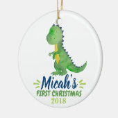 Dinosaur Baby's First Christmas Ornament (Links)