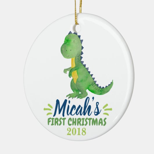 Dinosaur Baby's First Christmas Ornament (Links)