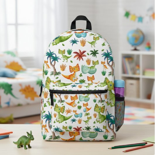 Dinosaur backpack for kids, backpack with dinosaur bedruckter rucksack