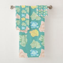 DINOSAUR BADHANDTUCH SET