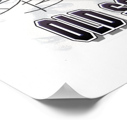 Dinosaur Ball Busta Baseball Poster (Ecke)