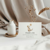 Dinosaur Balloon 1. Geburtstag - Danke Karte