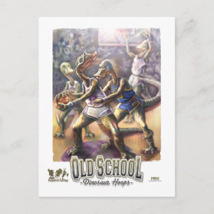 Dinosaur Basketball Postkarte