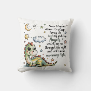 Dinosaur Bedtime Gebet Kissen