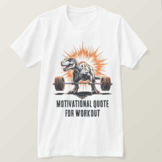 Dinosaur Benutzerdefinierter Text für Workout Fitn T-Shirt