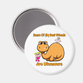 Dinosaur Best Friends Magnet (Vorderseite/Rückseite)