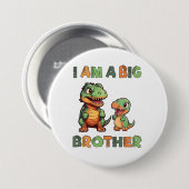 Dinosaur Big Brother Button (Vorne & Hinten)