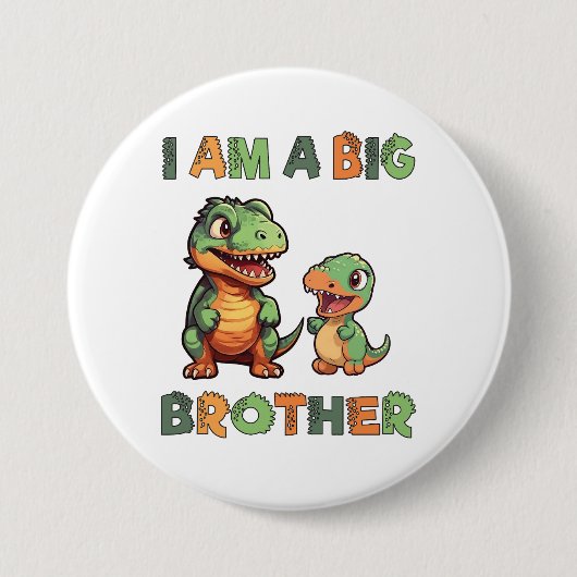 Dinosaur Big Brother Button (Vorderseite)